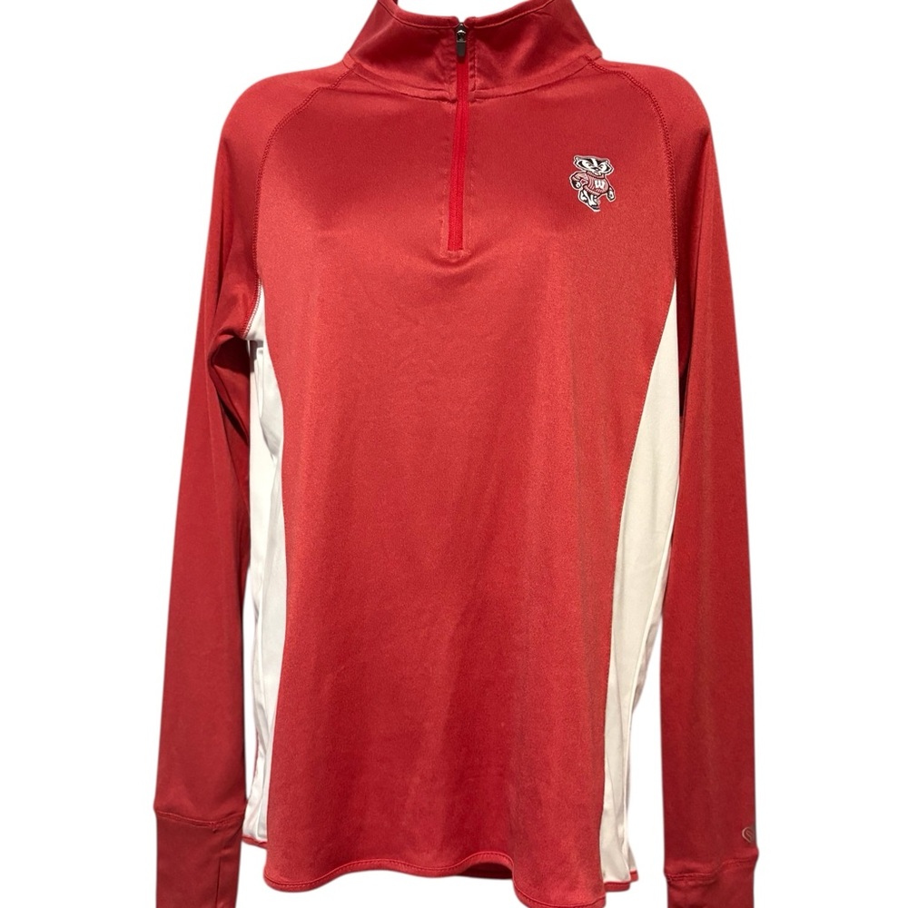 Colosseum Women’s University of Wisconsin Badgers 1/4 Zip Long Sleeve Shirt L